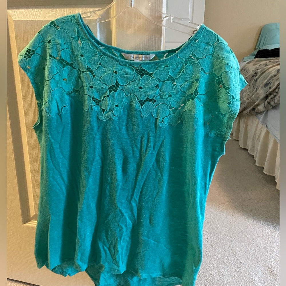 Aqua Lauren Conrad top